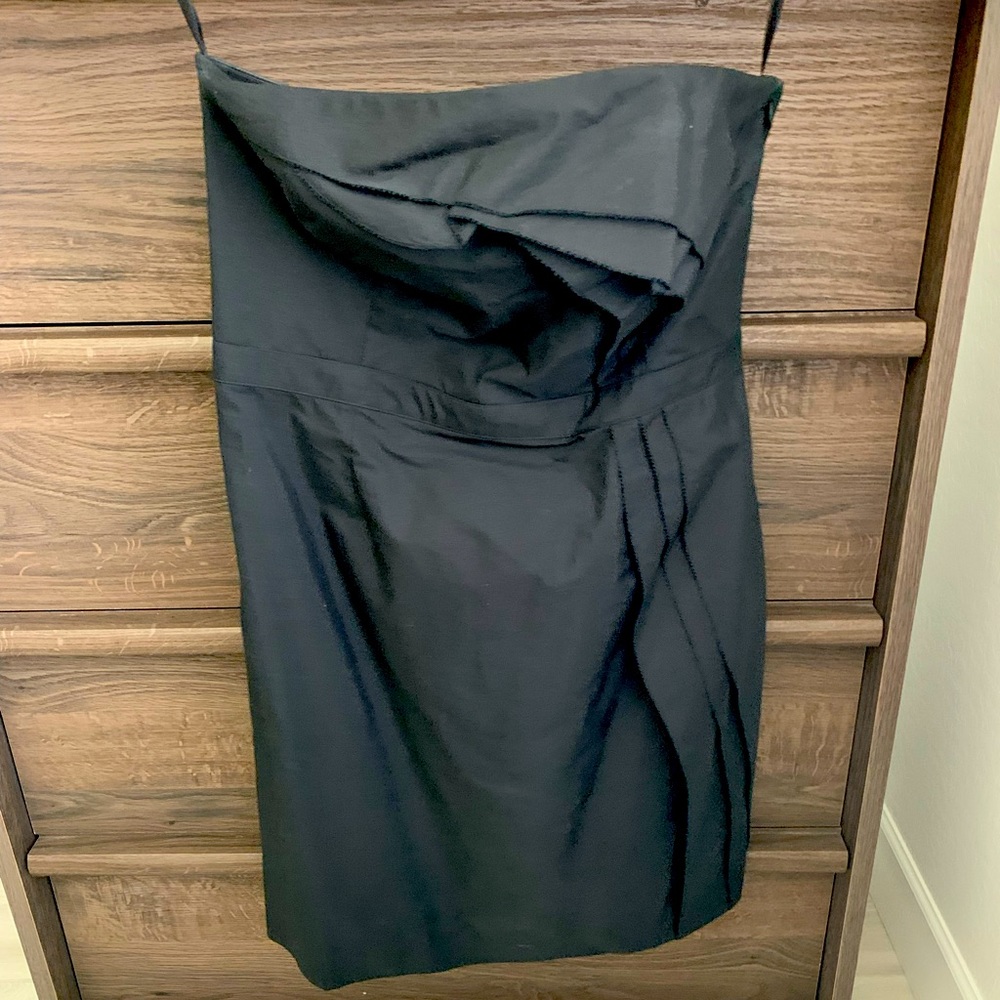 LOFT black strapless dress 6